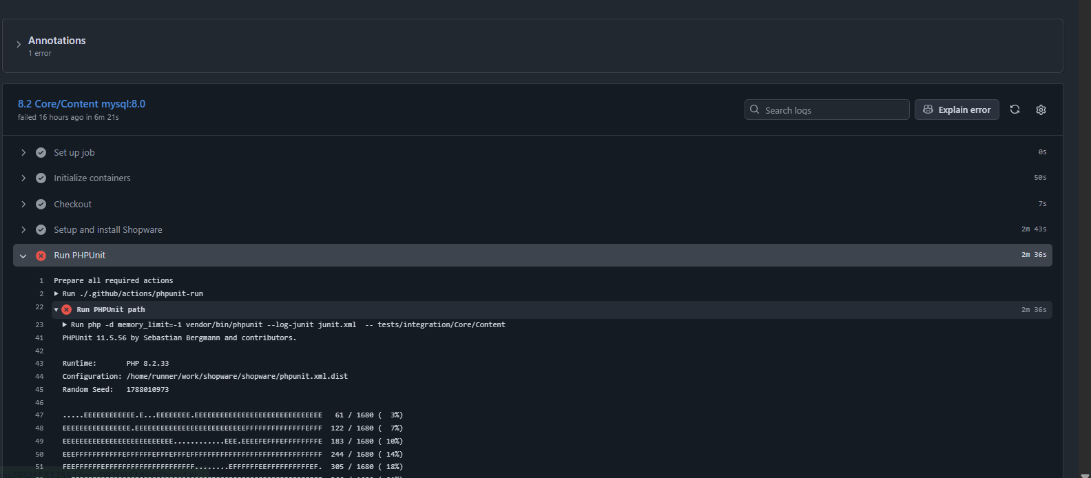 Shopware CI After Optimization